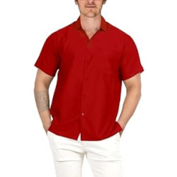 Men's Short Sleeve Casual Shirts Beach Summer