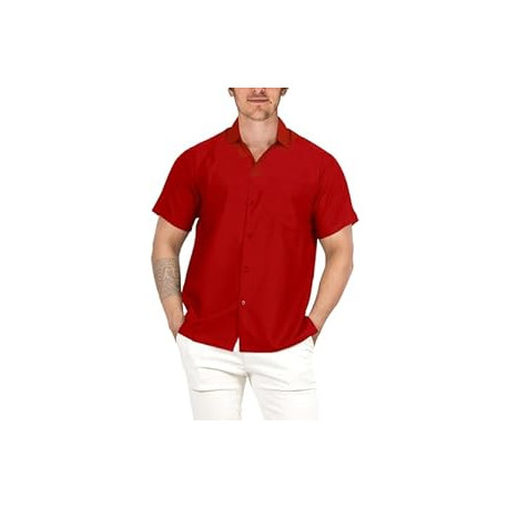 Men's Short Sleeve Casual Shirts Beach Summer