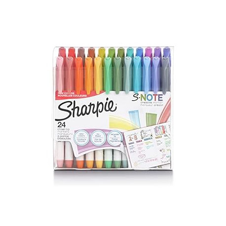 Assorted Colors, Chisel Tip, 24 Count