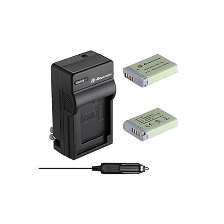 2 Pack NB-13L Battery and Travel Charger Compatible with Canon PowerShot G5