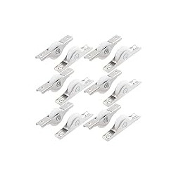 uxcell 25mm Dia Nylon Wheel Cabinet Sliding Door Window Roller Pulley 12 Pcs