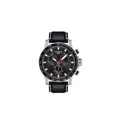Tissot Supersport Chrono Black Leather Men's
