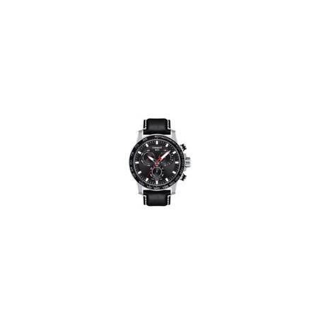 Tissot Supersport Chrono Black Leather Men's