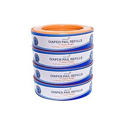 Compatible with Diaper Genie Pails, 4-Pack, 1080 Count