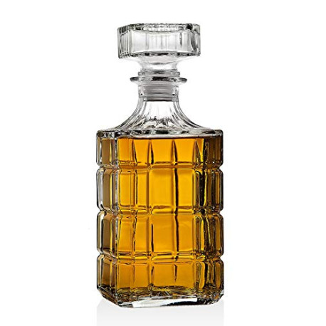 Whiskey Decanter, Whiskey Decanter for Scotch Liquor Bourbon or Wine - 750ml