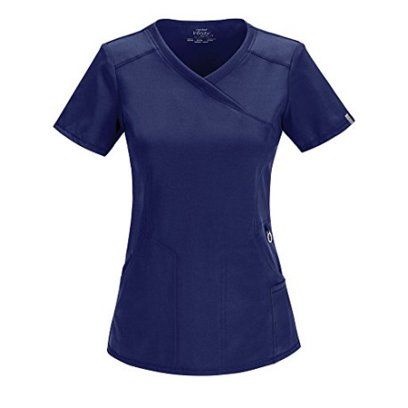 Women Scrubs Top Mock Wrap 2625A