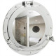 Silver Metal Porthole Mirror 28cm x 28cm.