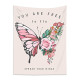 Pink Butterfly Tapestry Wall Hanging