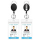 2 Pack ID Badge Holder With Clip Badge Reels