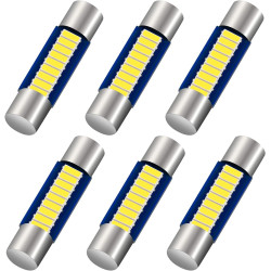 6PCS 28mm 29mm 6614F Festoon LED Car Bulb