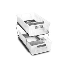 2-Tier Plastic Multipurpose Organizer