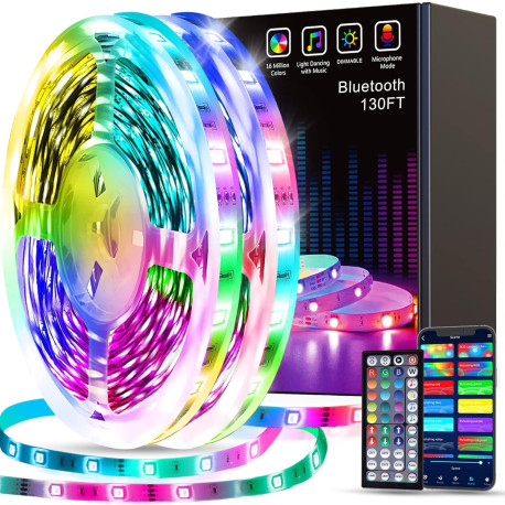 Led Strip Lights 130ft (2 Rolls of 65ft) Smart Light Strips