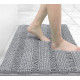 Machine Wash Dry, Bath Mats for Bathroom, 24x16, Grey