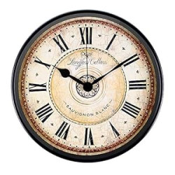 12 inch Metal Black Wall Clock