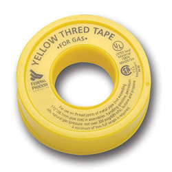 Yellow PTFE High Density Thred Tape Roll