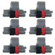 Package of Six Canon P23-DH V Calculator Ink Roller, Black and Red, Compatible