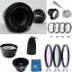 Nikon AF-P DX NIKKOR 70-300mm f/4.5-6.3G ED VR Lens Kit W Filters Hood + 2Lens+