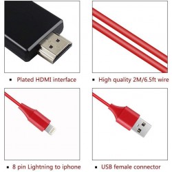 iPhone iPad to HDMI Adapter Cable