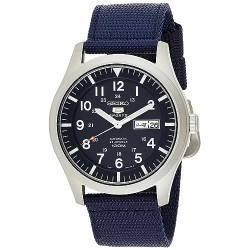 Men's Analogue Automatic Watch with Textile Strap SNZG11K1