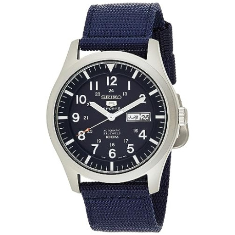 Men's Analogue Automatic Watch with Textile Strap SNZG11K1