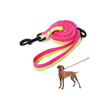 Soft Comfort Texture | 3-5 Feet | for Dogs/Cats Under 20 lb (Lime/Pink)