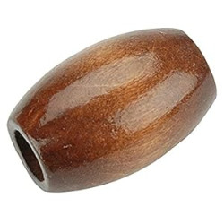 Oval Wood Beads, 32mm by 22mm, Maple, 6-Pack Brand: Pepperell