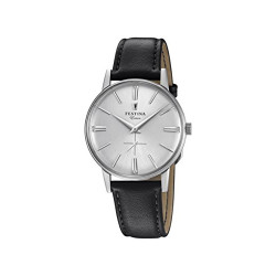 Quartz Connected Wrist Watch with Leather Strap F20248/1