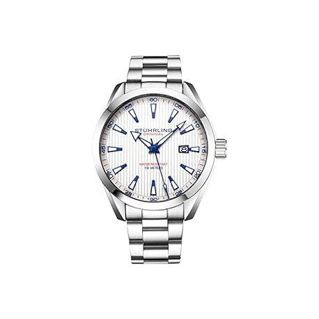 Mens Wrist Watch White Analog Dial with Date