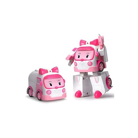 Robocar Poli Amber Transforming Robot, 4"