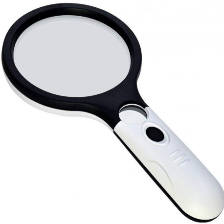 4X 30X Lens Portable Illuminated Magnifier for Reading