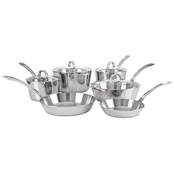 Viking Culinary Contemporary 3-Ply Stainless Steel Cookware Set, 10 Piece