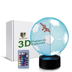 3D Illusion Soccer Night Light Lamp
