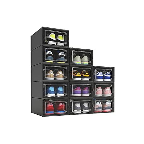 12 Pack Shoe Organizer Boxes