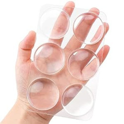 Door Knob Wall Shield, 6PCS Transparent Round