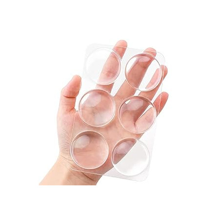 Door Knob Wall Shield, 6PCS Transparent Round