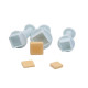 3Pcs Square Plunger Cutters Set Fondant Sugarcraft