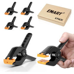 6 Pack Heavy Duty Muslin Spring Clamps