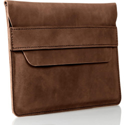 MacBook Case — Full Grain Beautifully Stitched Fair Trade Leather — Brown