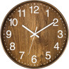 Wood Wall Clock, 12 Inch Silent