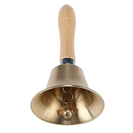 Extra Loud Solid Brass Hand Call Bell