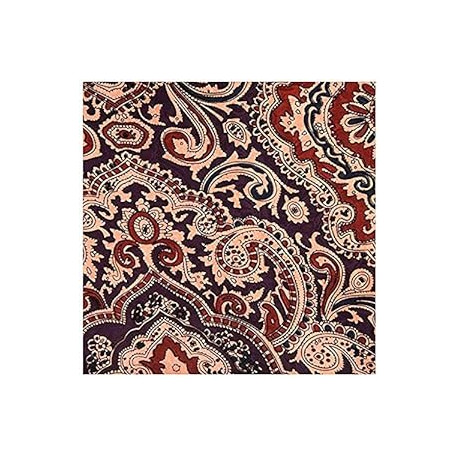 Paisley Silk Wild Rag Scarf - Plum/Maroon Multi