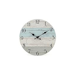 Wall Clock(10 Inch, Coastal Worn Blue )