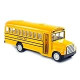 6 inch Long-Nose School Bus Die Cast Metal Model Toy Car w/Pullback Action