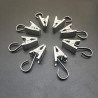 Stainless Steel Curtain Clips Hooks - Coideal 100 Pack Silver