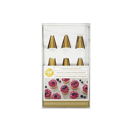 Piping Tips and Cake Decorating Supplies Set, 17-Piece