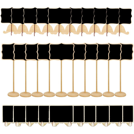 Food Signs for Party Buffet Wood