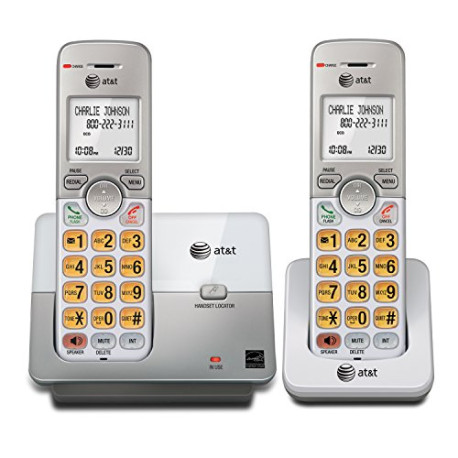 EL51203 2 Handset DECT 6.0 Cordless Home Phone Full-Duplex Handset Speakerphone