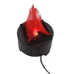 Pack 2 of Led Fake Flame Lamp Mini 3D