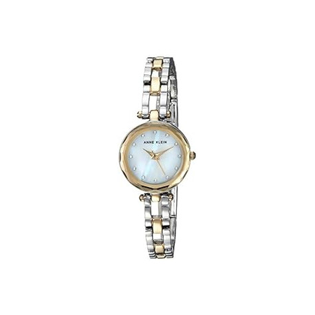 Anne Klein Women's Premium Crystal Accented Open Bracelet Watch
