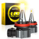 H8 H11 H16 LED Fog Light Bulbs, 3000K Amber Yellow